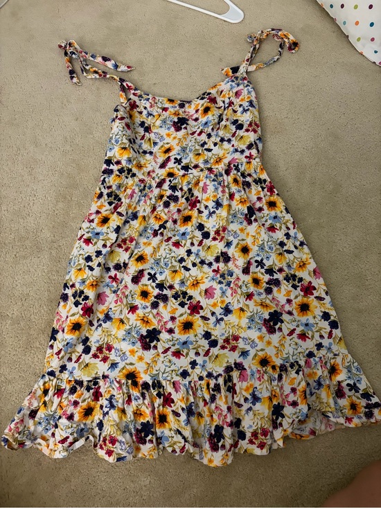 Old Navy Other - Old Navy Yellow Multi Floral Tie-Shoulder Sundress